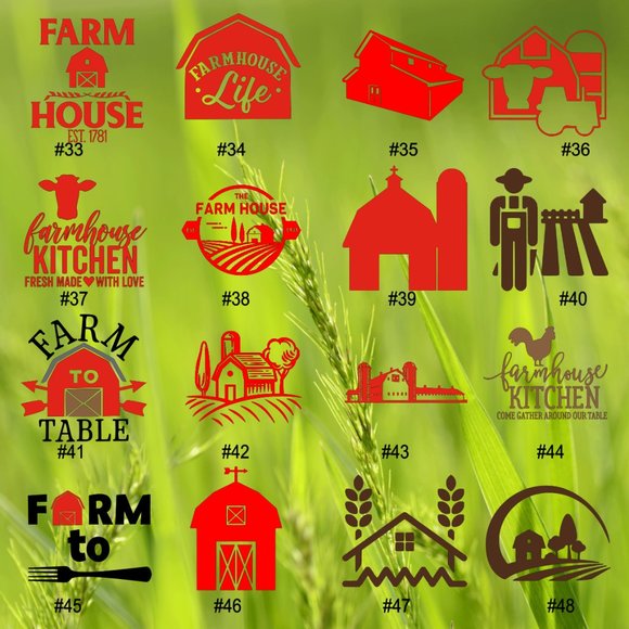 7-9" FARM ANIMAL VINYL DECAL - Picture 2 of 9